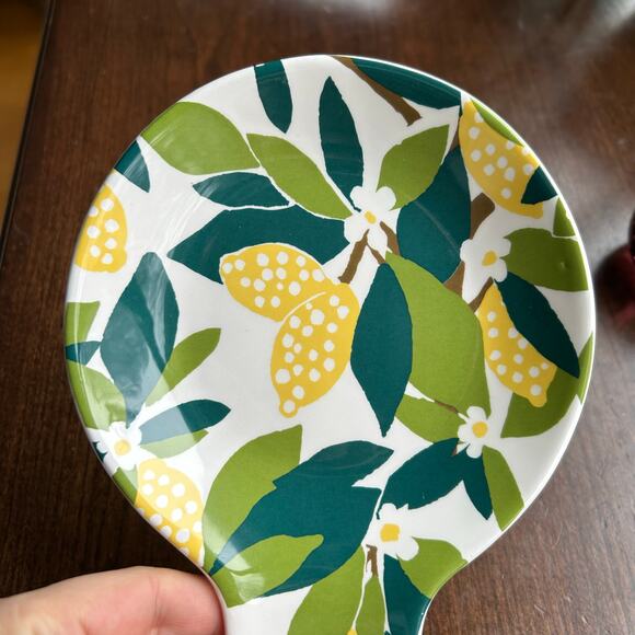 Crate and barrel trivet spoon rest lemons ceramic - Picture 2 of 7